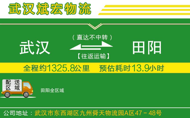 武漢到田陽(yáng)貨運公司