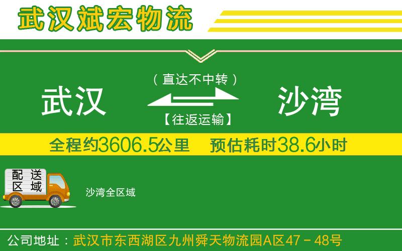 武漢到沙灣貨運公司